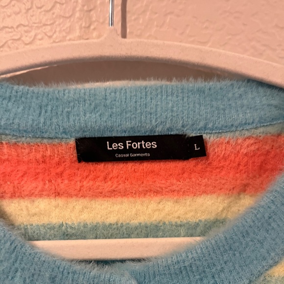 Colorful Striped Button-Up Cardigan - Picture 2 of 2